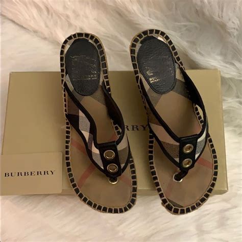 burberry flip flops amazon|Burberry wedges summer sandals.